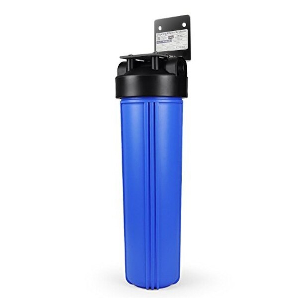 iSpring 1-Stage Whole House Big Blue Water Filtration system w/ 20-Inch Carbon Block-WGB12B