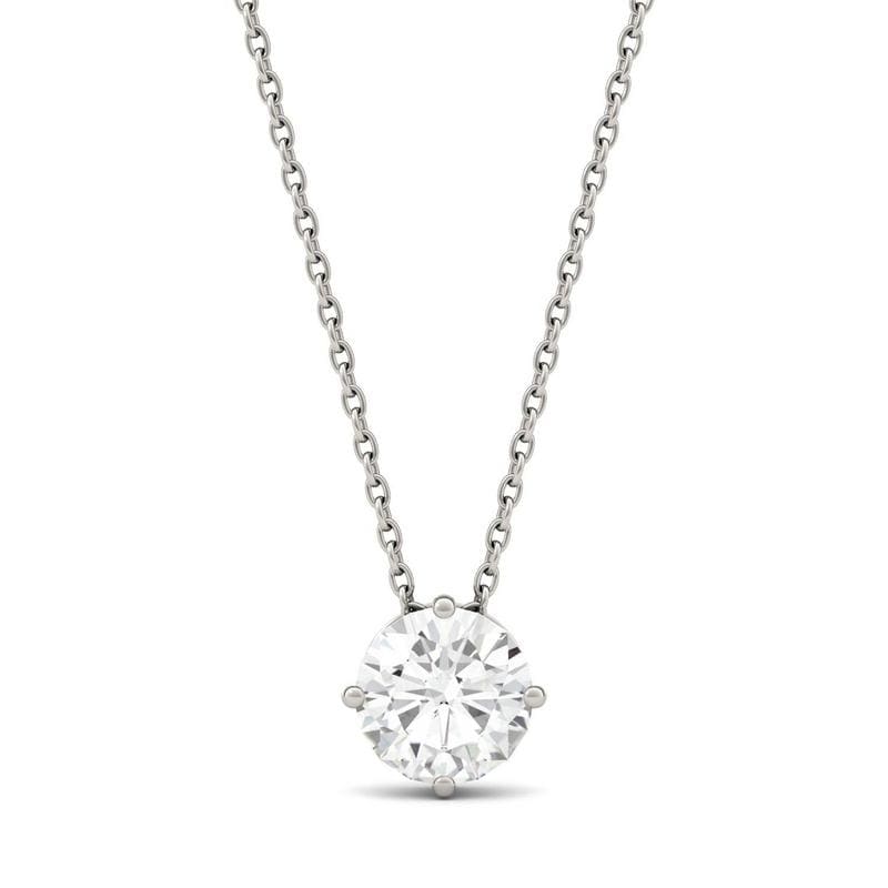 floating moissanite necklace