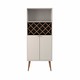 preview thumbnail 1 of 11, Manhattan Comfort Utopia 10-bottle Wine Rack and China Storage Closet with 4 Shelves