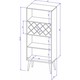 preview thumbnail 7 of 11, Manhattan Comfort Utopia 10-bottle Wine Rack and China Storage Closet with 4 Shelves
