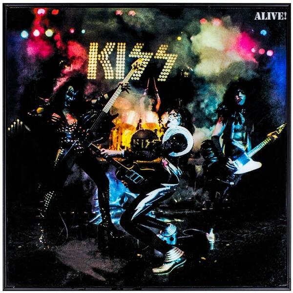 Shop American Art Decor Kiss Alive Framed Vintage Album Cover