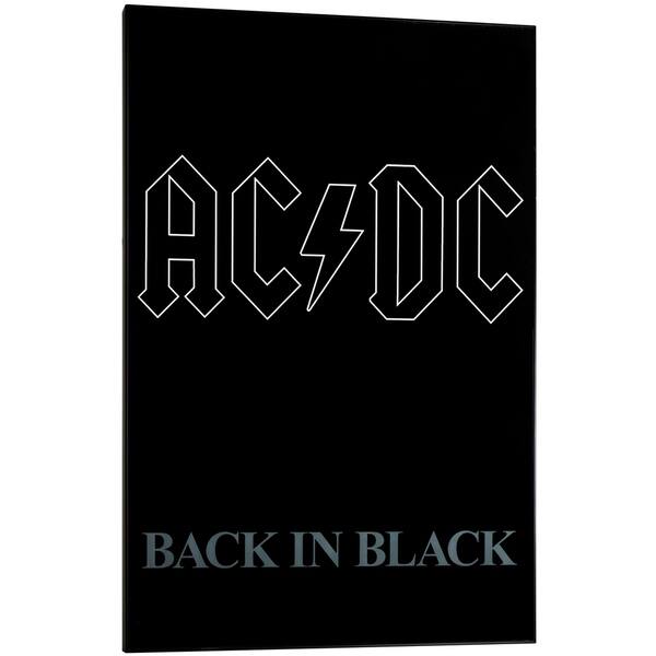 American Art Decor AC/DC "Back in Black" Cover Print - - 17522217
