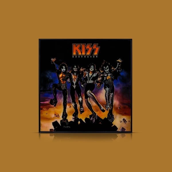 Shop American Art Decor Kiss Destroyer Framed Album Cover Wall