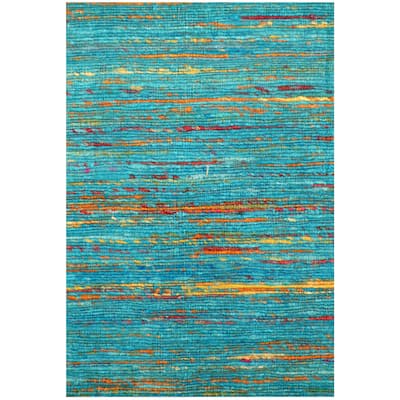 HERAT ORIENTAL Handmade Chenille Flatweave Rug - 1'6" x 2'