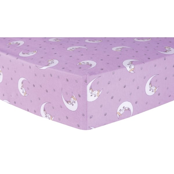 Trend Lab Unicorn Moon Deluxe Flannel Fitted Crib Sheet Bed Bath