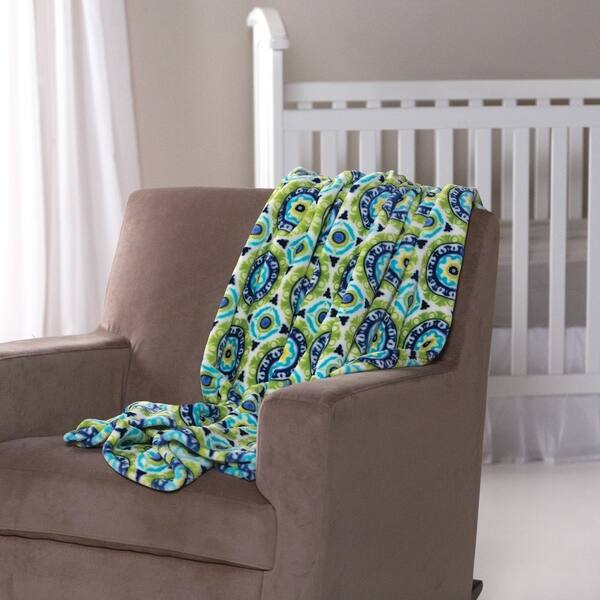 Waverly Baby by Trend Lab Solar Flair Plush Throw Blanket Bed Bath