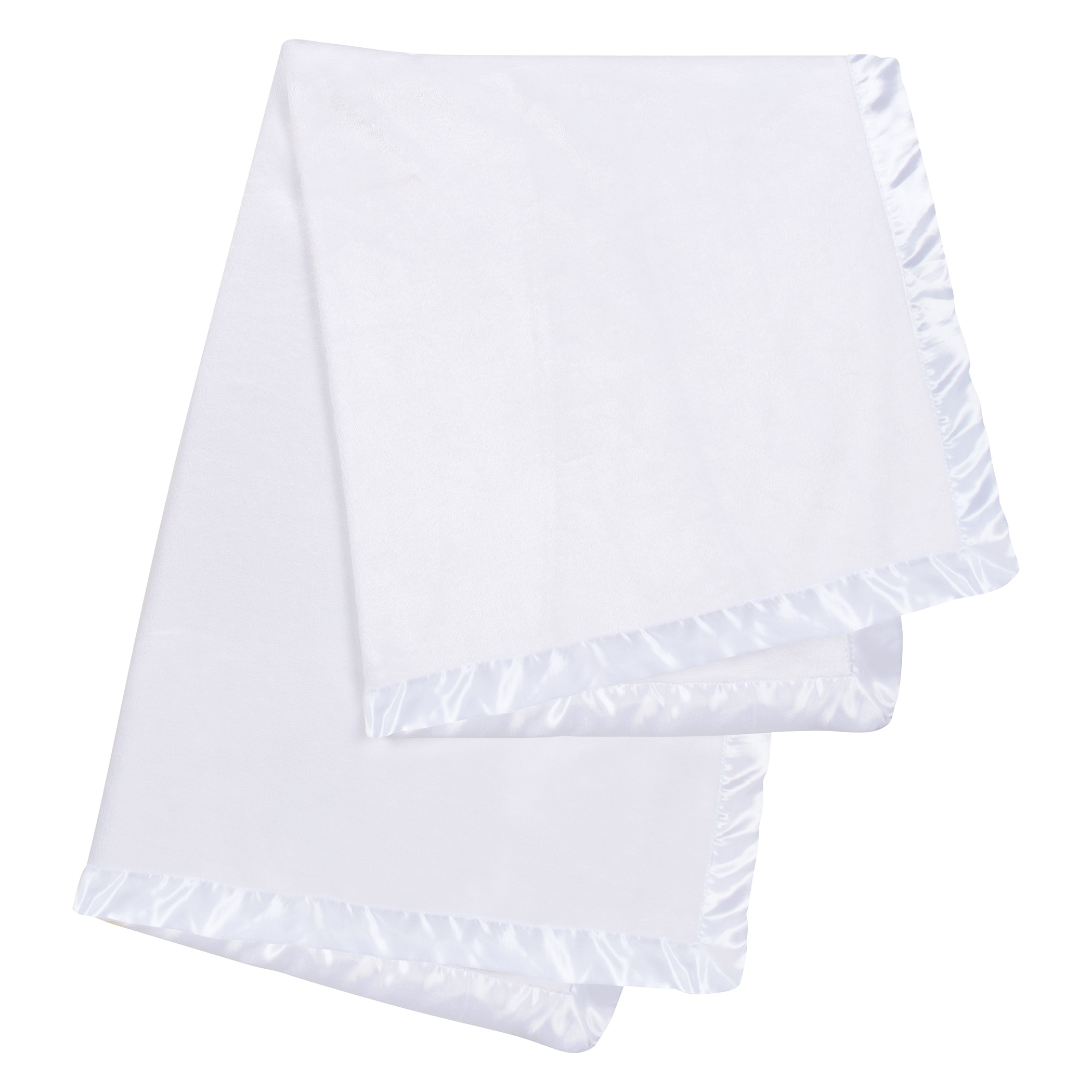 White plush 2024 baby blanket