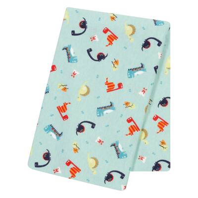 Trend Lab Dinosaurs Jumbo Deluxe Flannel Swaddle Blanket
