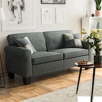 Furniture of America Herena Transitional Linen-like Sofa
