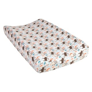 Moose Silhouette Trend Lab Deluxe Flannel Changing Pad Cover