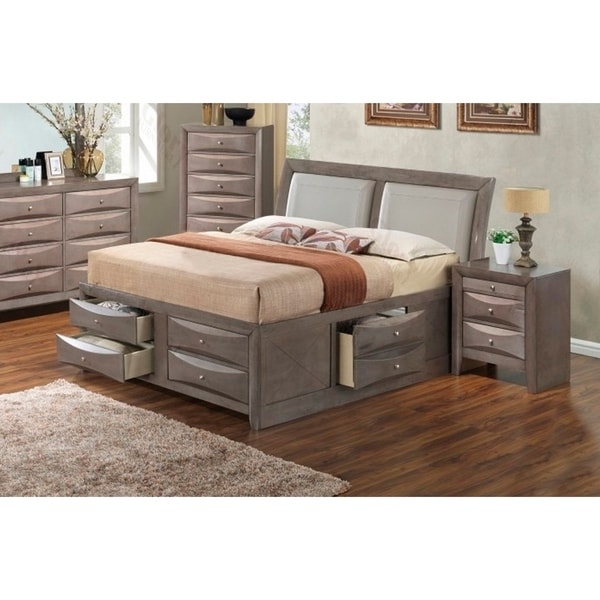 Shop LYKE Home Nora Queen Six Drawer Storage Bed ...