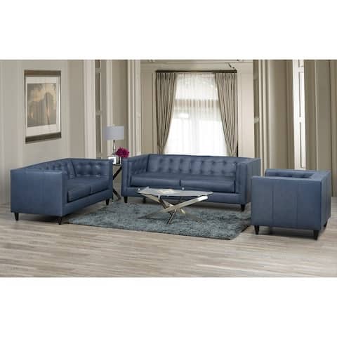 Nobleton Leather Sofa, Loveseat and Chair Set