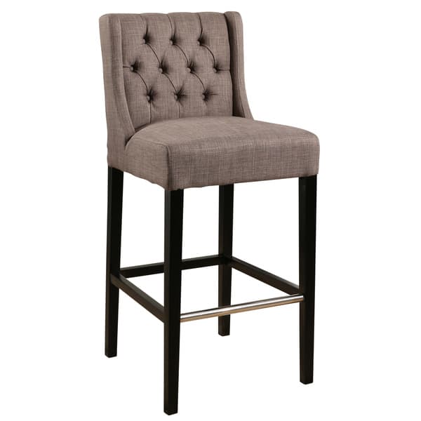 Abbyson Bellville Tufted 30 Inch Bar Stool Overstock 17541650