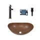 preview thumbnail 1 of 3, Sinkology Confucius 19" All-in-One Copper Sink and Faucet Kit