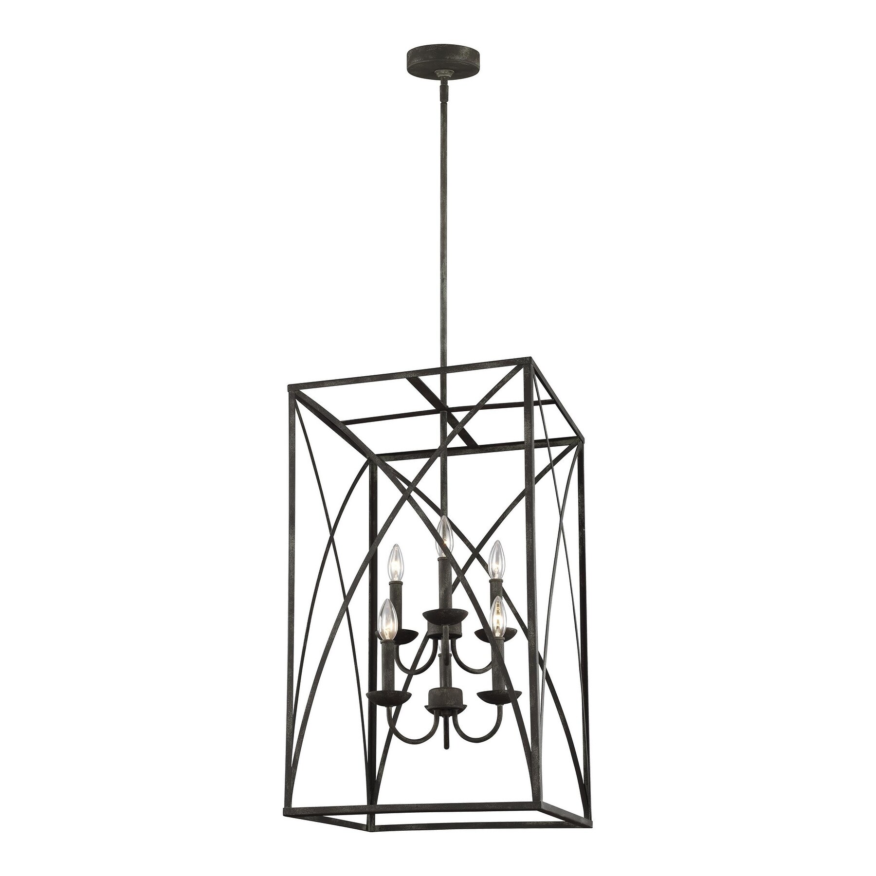 Feiss Greenbrier 6 Light Iron Oxide Chandelier - Chandeliers For Bedrooms by Overstock.com