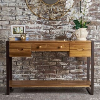 Acacia Console Tables Online At Our Best Living Leya Acacia Wood Console Table By Christopher Knight Home