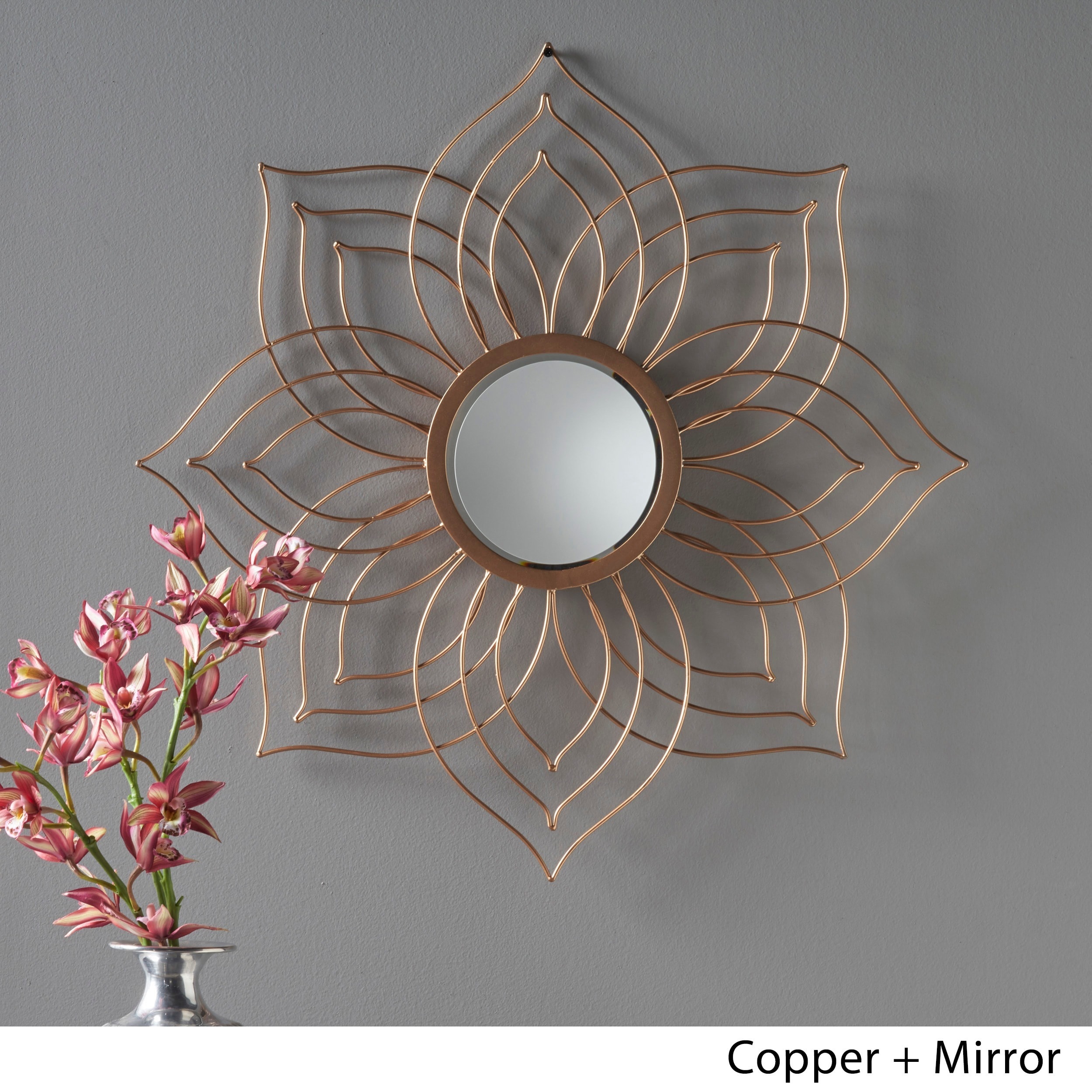 Oakley Floral Wall Mirror by Christopher Knight Home - On Sale - Overstock  - 17570912
