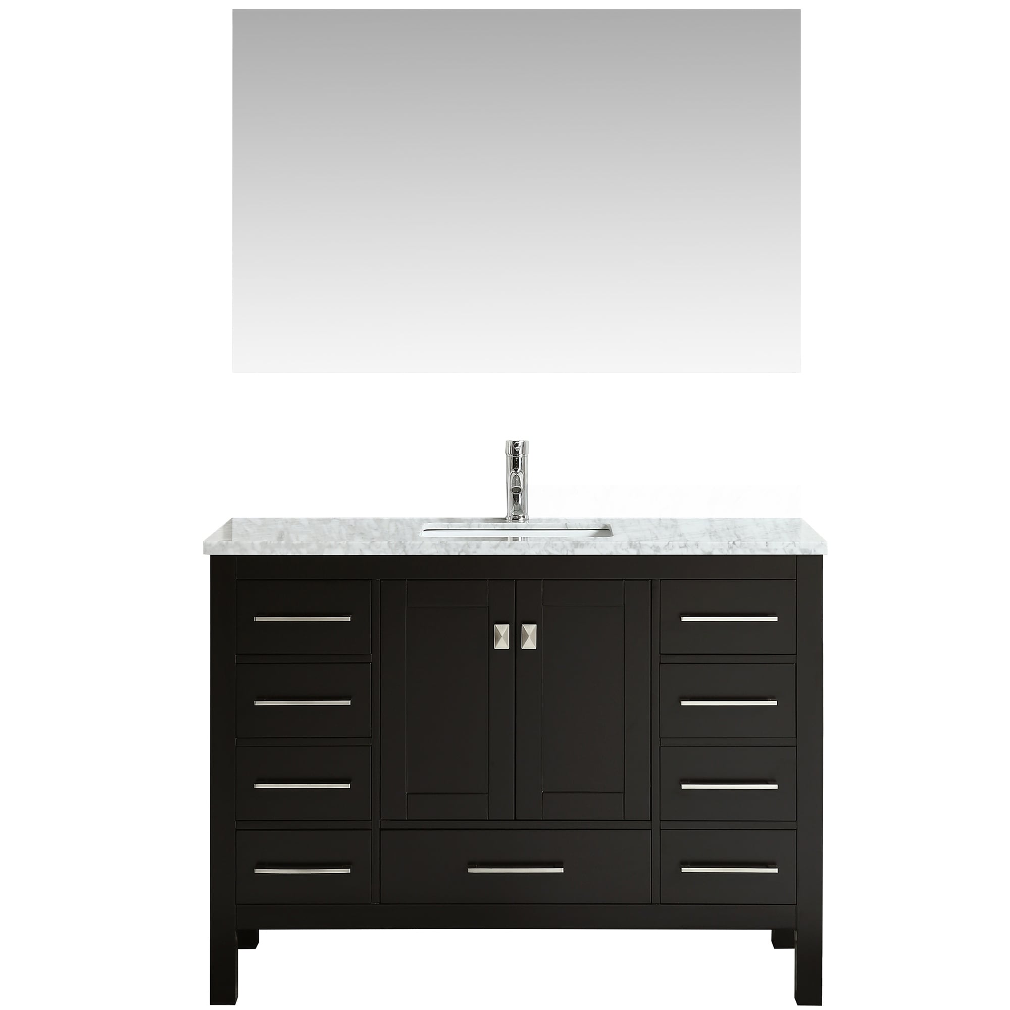 Eviva Aberdeen 42 Transitional Espresso Bathroom Vanity