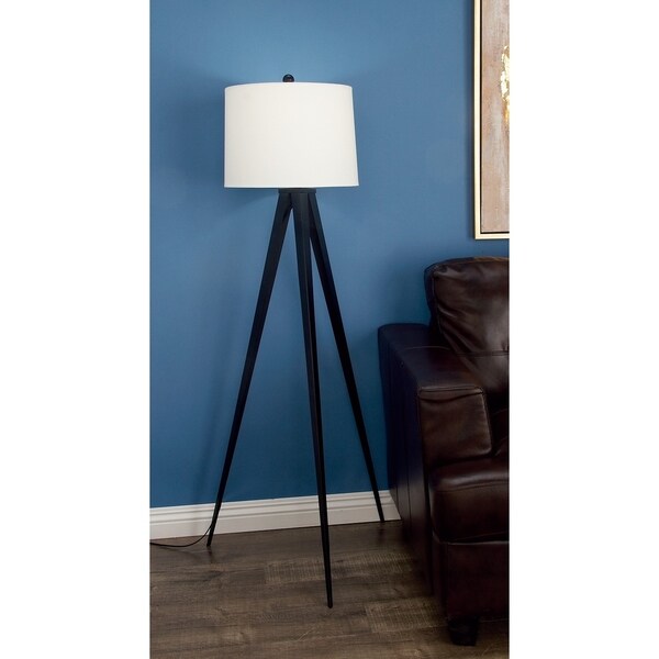 teal tripod floor lamp