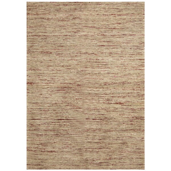 Handmade Chenille Flatweave Rug (India) - 5'6 x 7'7