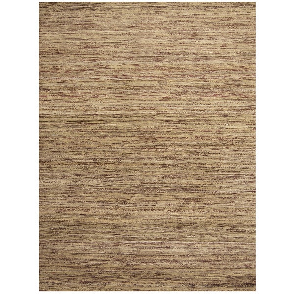 Handmade Chenille Flatweave Rug (India) - 6'6" x 9'6"