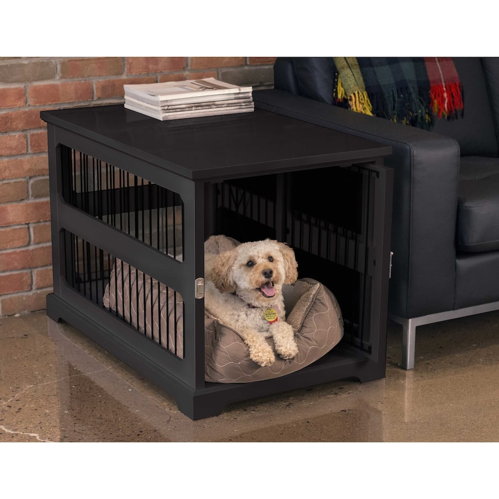 Slide Aside Dog Crate & Kennel End Table