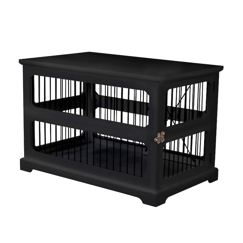 Slide Aside Dog Crate & Kennel End Table