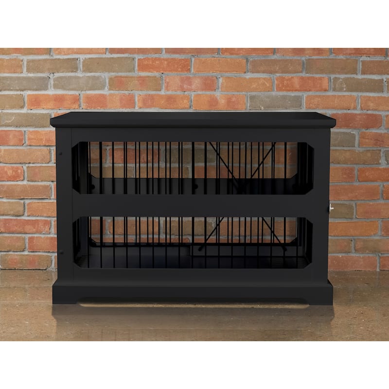 Slide Aside Dog Crate & Kennel End Table