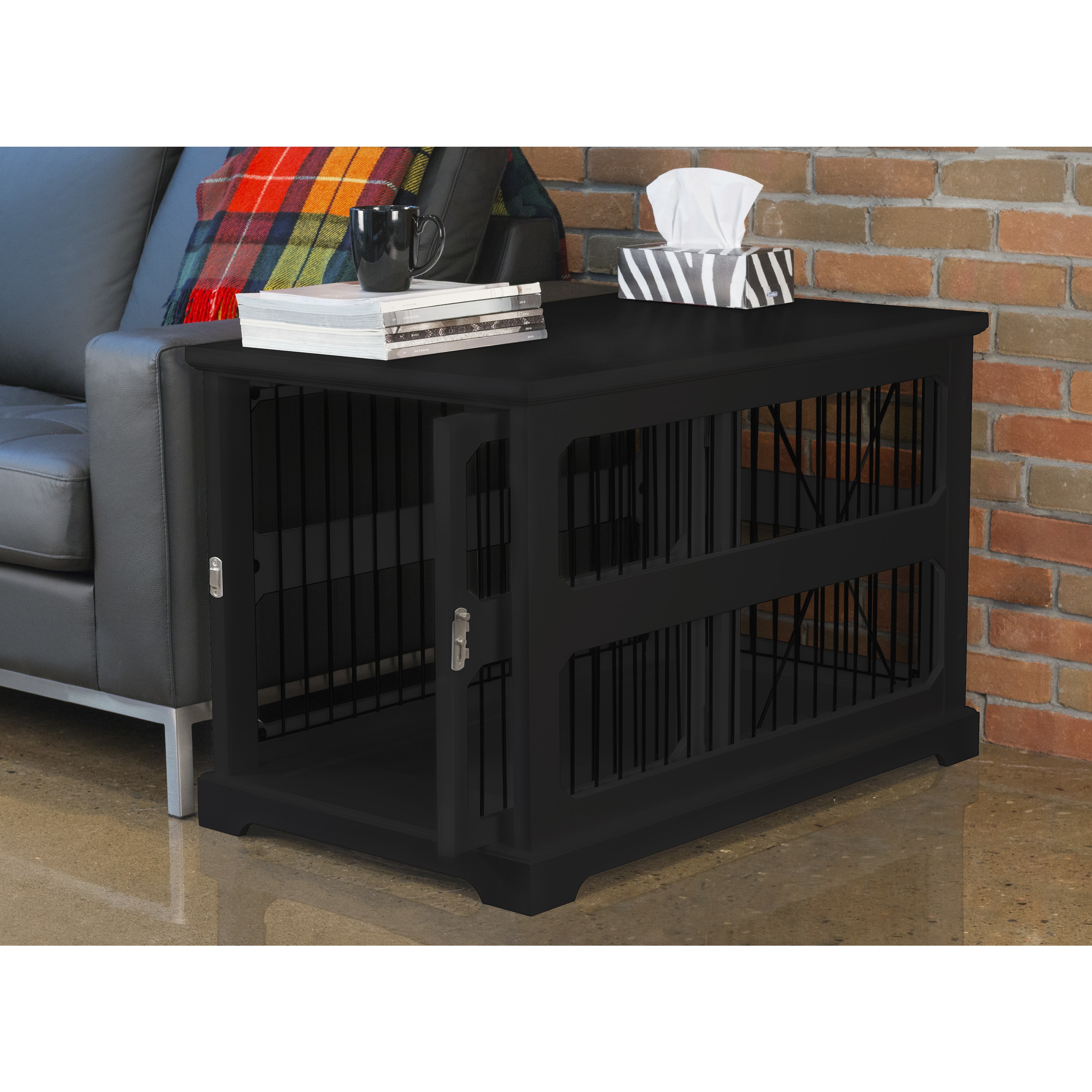 Merry products end top table pet crate