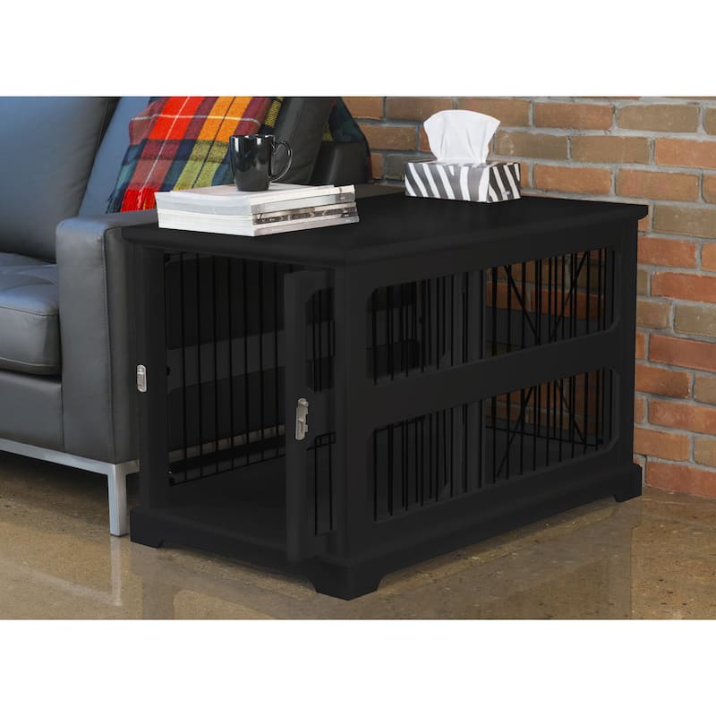 Slide Aside Dog Crate & Kennel End Table