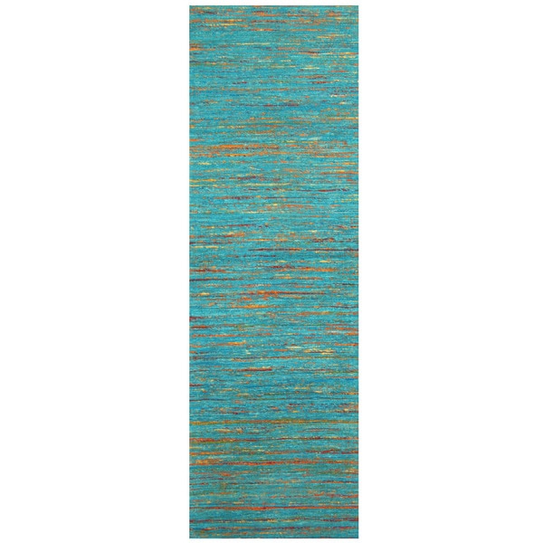 Handmade Chenille Flatweave Runner (India) - 2'8 x 8'