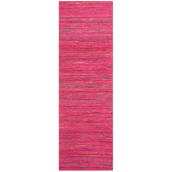 Handmade Chenille Flatweave Runner (India) - 2'8 x 8'