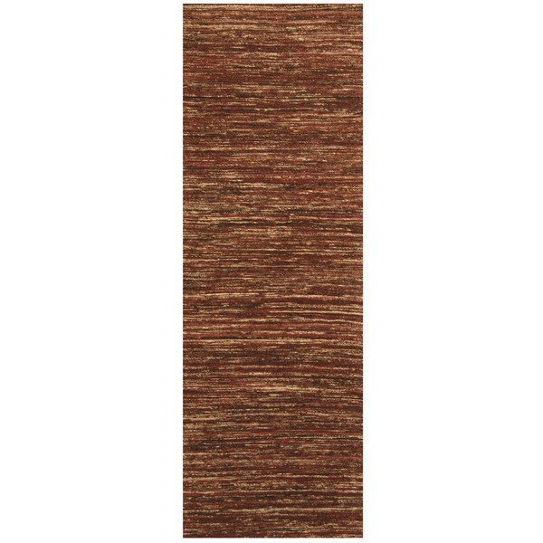 Handmade Chenille Flatweave Runner (India) - 2'8 x 8'
