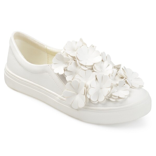 slip on sneakers with flowers
