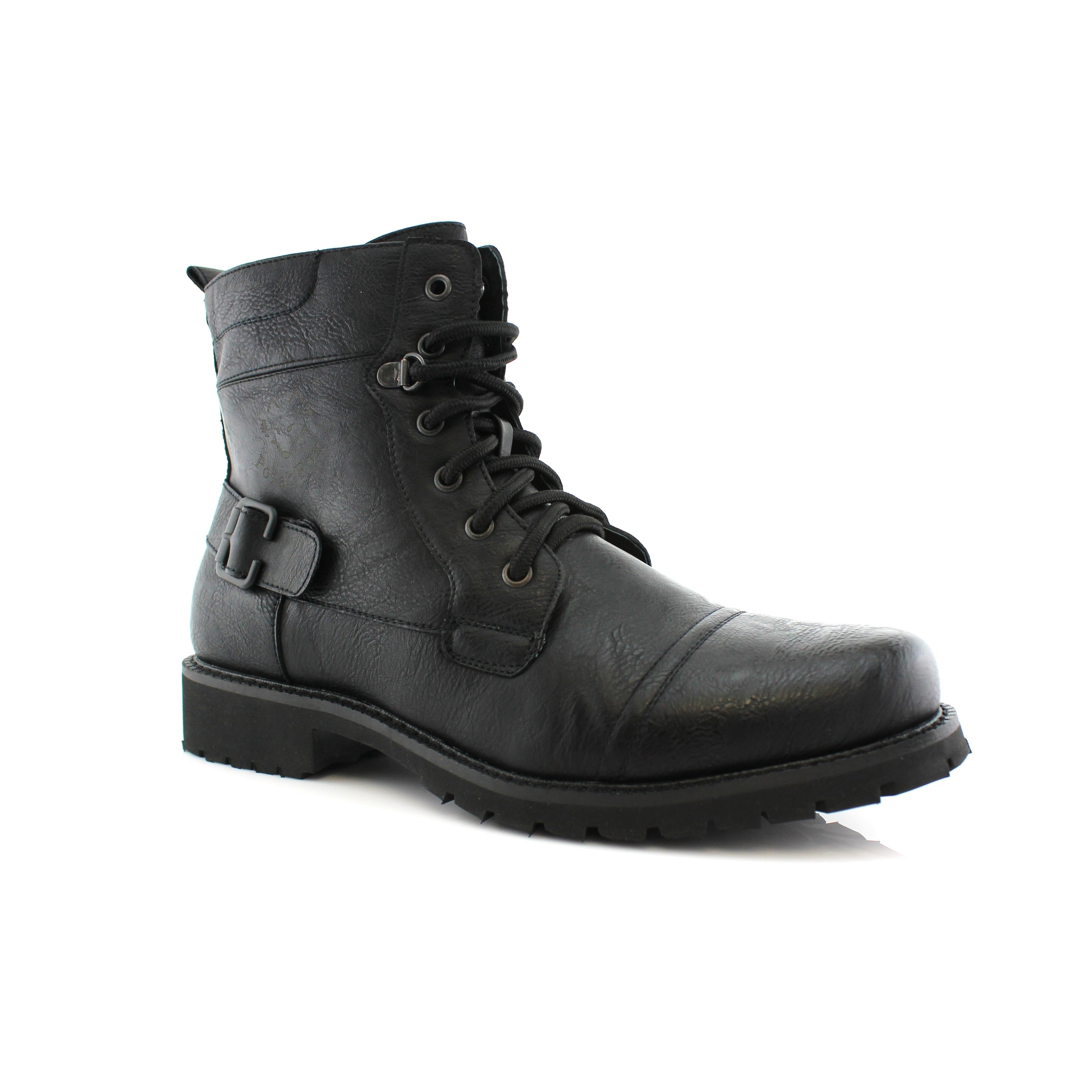 black male combat boots