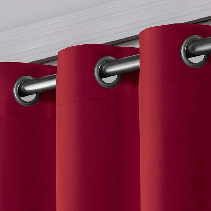 Porch & Den Boosalis Sateen Thermal Woven Blackout Patio Curtain Panel
