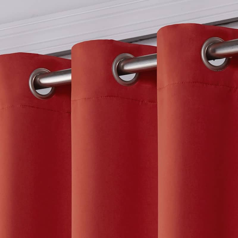 Porch & Den Boosalis Sateen Thermal Woven Blackout Patio Curtain Panel
