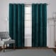 preview thumbnail 40 of 46, ATI Home Velvet Heavyweight Light Filtering Grommet Top Curtain Panel Pair 54X108 - Teal