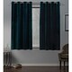 preview thumbnail 23 of 46, ATI Home Velvet Heavyweight Light Filtering Grommet Top Curtain Panel Pair 54x63 - Teal