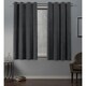 preview thumbnail 18 of 46, ATI Home Velvet Heavyweight Light Filtering Grommet Top Curtain Panel Pair 54x63 - Soft Grey