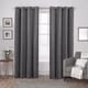 preview thumbnail 1 of 46, ATI Home Velvet Heavyweight Light Filtering Grommet Top Curtain Panel Pair 54X108 - Soft Grey