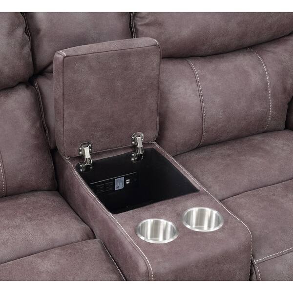 Shop Alexander Dual Power Reclining Loveseat With Memory Foam Usb