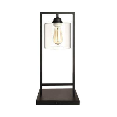 Q-Max Bell 21" Table Lamp, Black