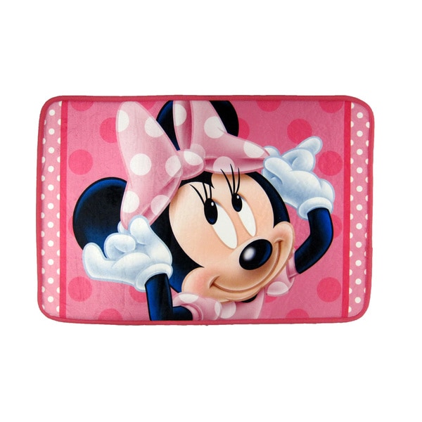Shop Minnie Mouse Memory Foam Bath Rug Free Shipping On
