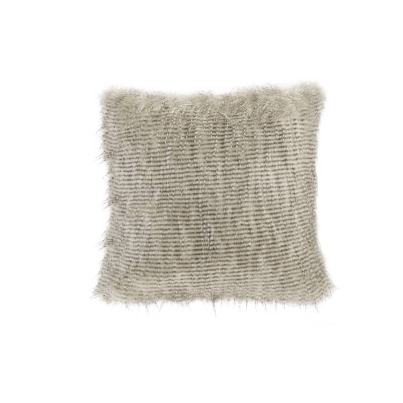 Madison Park Adelaide Premium Luxury Faux Fur Square Throw Pillow