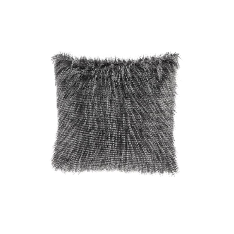 Madison Park Adelaide Premium Luxury Faux Fur Square Throw Pillow