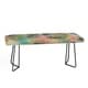 preview thumbnail 4 of 2, Deny Designs Painterly Tie Dye Circles Bench (2 Leg Options)