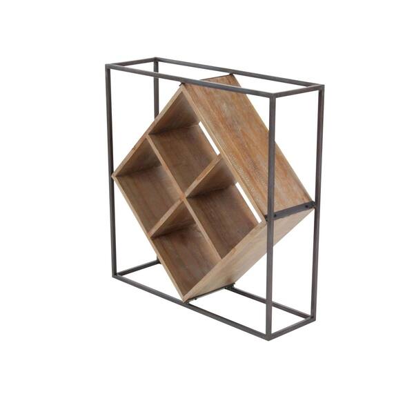 Shop Studio 350 Metal Wood Wine Rack 19 Inches Wide 19 Inches High Overstock 17616571