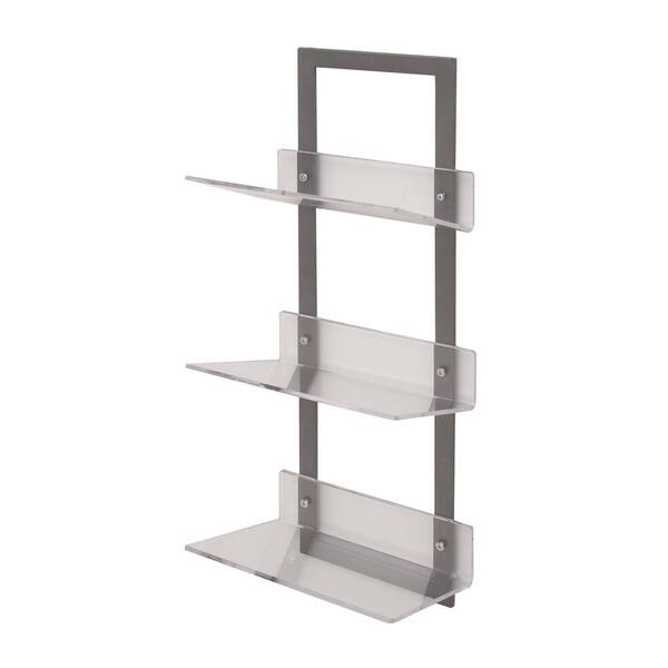 Studio 350 Metal Acrylic Wall Shelf 12 Inches Wide 32 Studio 350 Metal Acrylic Wall Shelf 12 Inches Wide 32