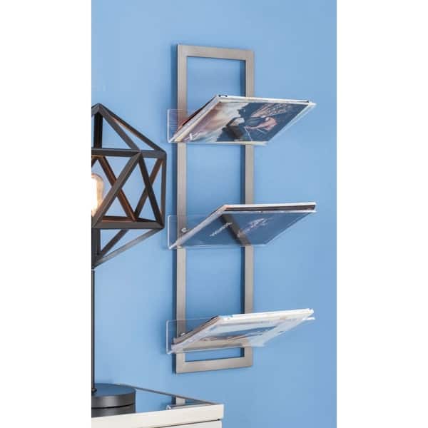 Studio 350 Metal Acrylic Wall Shelf 12 Inches Wide 32 Studio 350 Metal Acrylic Wall Shelf 12 Inches Wide 32